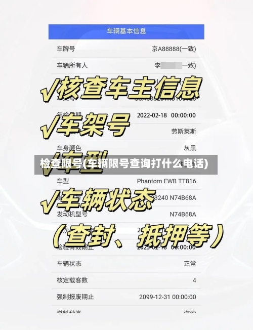 检查限号(车辆限号查询打什么电话)