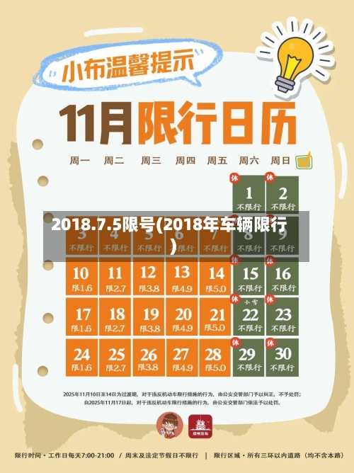 2018.7.5限号(2018年车辆限行)