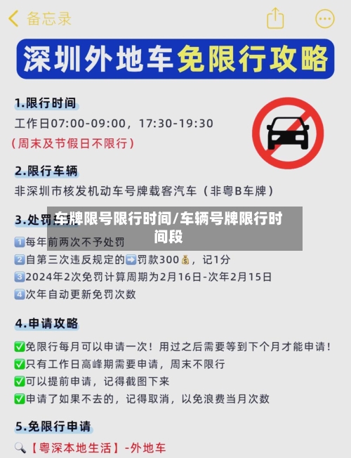 车牌限号限行时间/车辆号牌限行时间段-第2张图片