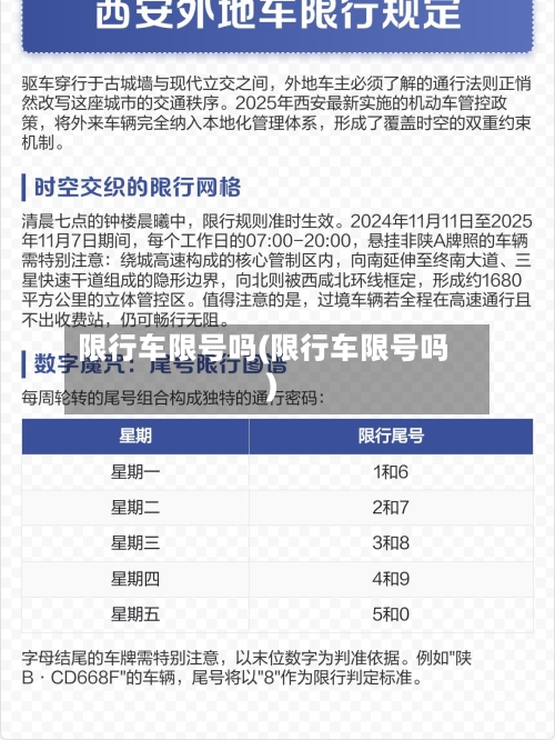 限行车限号吗(限行车限号吗)-第2张图片