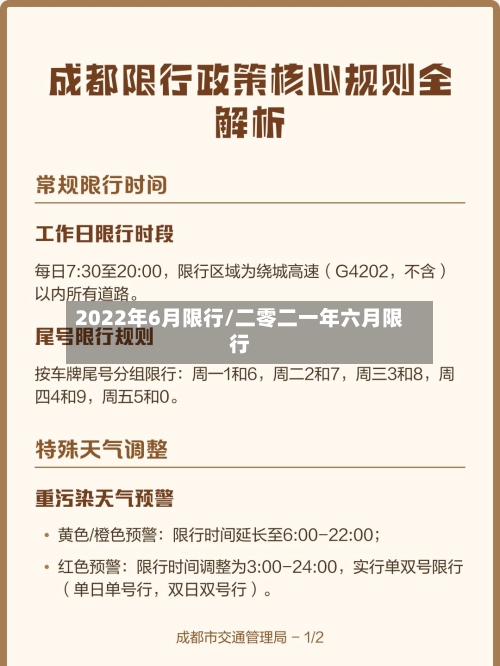 2022年6月限行/二零二一年六月限行-第2张图片