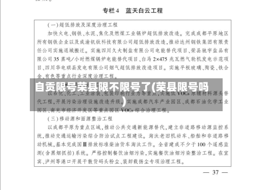 自贡限号荣县限不限号了(荣县限号吗)-第2张图片