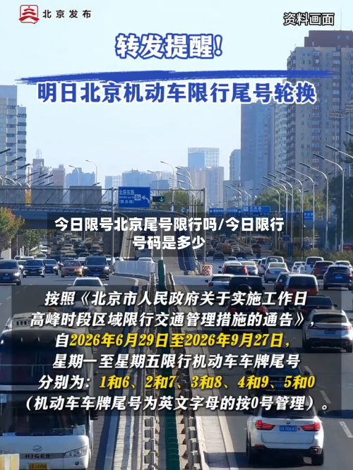 今日限号北京尾号限行吗/今日限行号码是多少-第3张图片