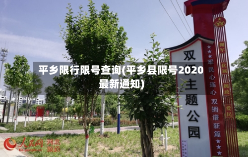 平乡限行限号查询(平乡县限号2020最新通知)