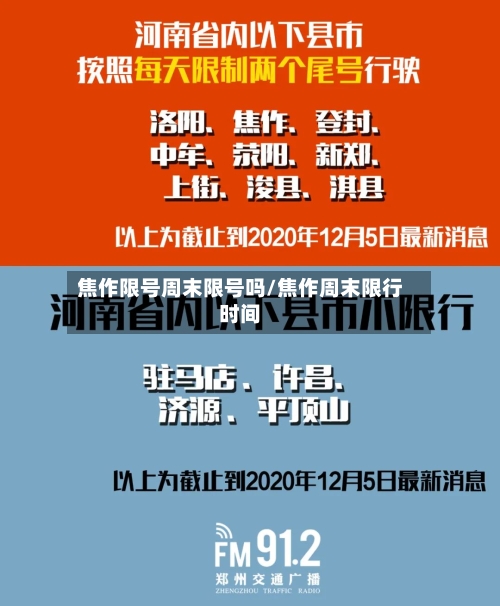 焦作限号周末限号吗/焦作周末限行时间