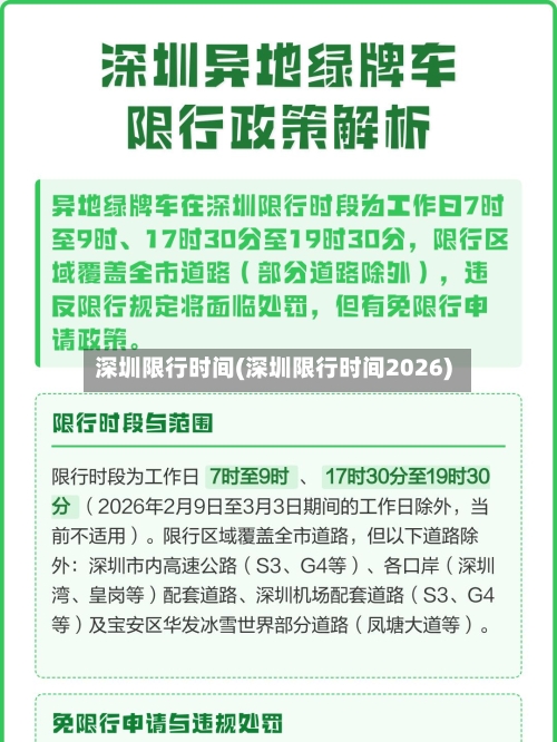 深圳限行时间(深圳限行时间2026)-第2张图片