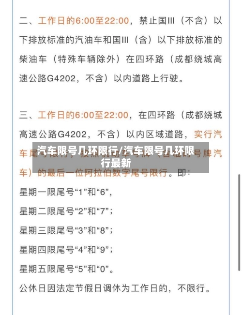 汽车限号几环限行/汽车限号几环限行最新