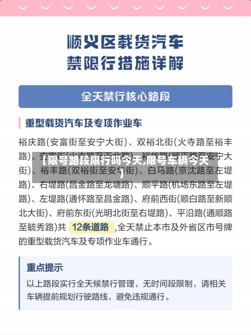 【限号路段限行吗今天,限号车辆今天】
