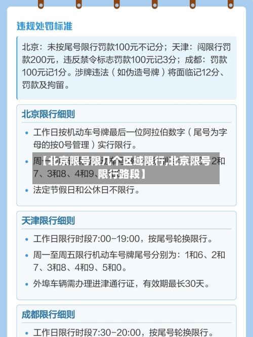【北京限号限几个区域限行,北京限号限行路段】-第2张图片