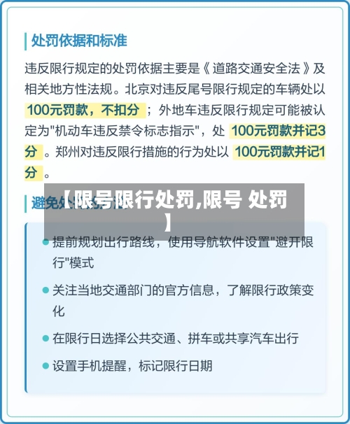 【限号限行处罚,限号 处罚】-第2张图片