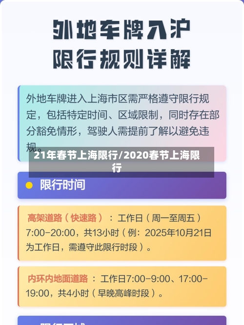 21年春节上海限行/2020春节上海限行-第2张图片
