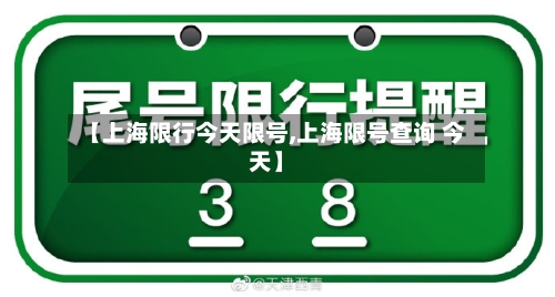 【上海限行今天限号,上海限号查询 今天】-第3张图片