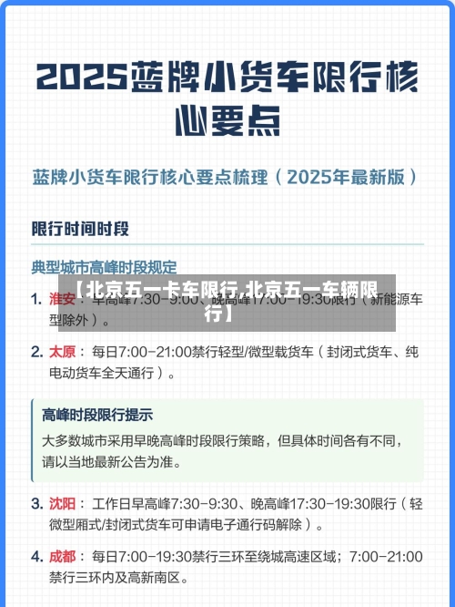 【北京五一卡车限行,北京五一车辆限行】-第2张图片
