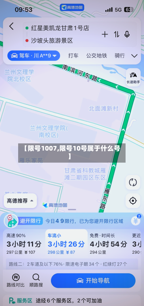 【限号1007,限号10号属于什么号】