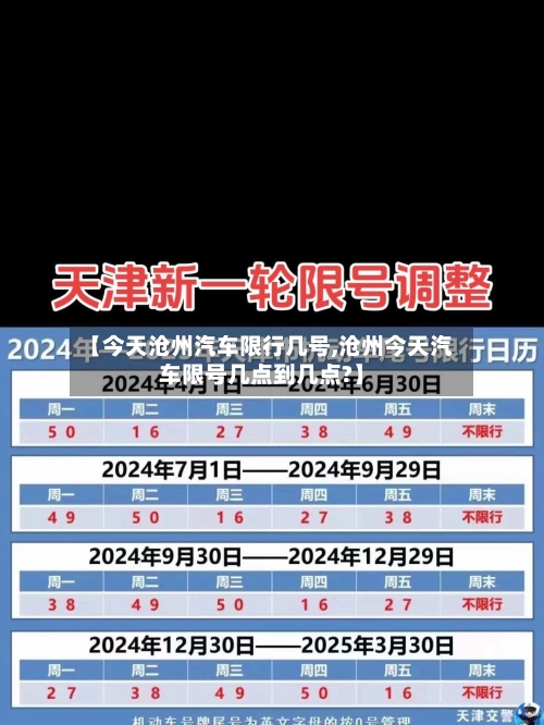 【今天沧州汽车限行几号,沧州今天汽车限号几点到几点?】