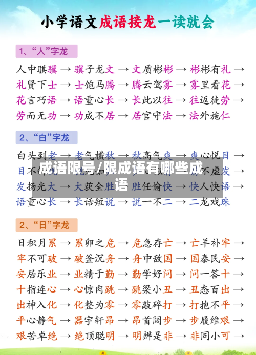 成语限号/限成语有哪些成语