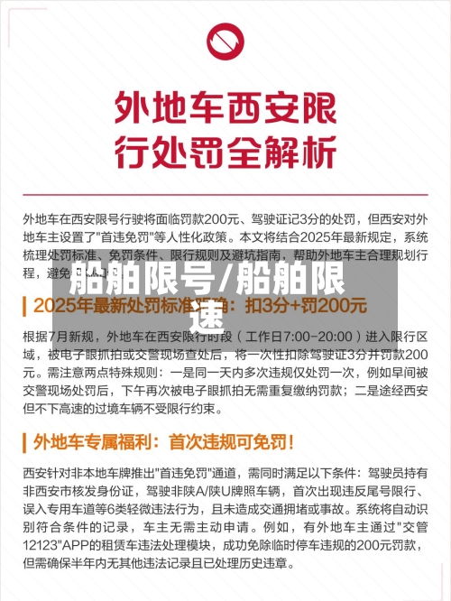 船舶限号/船舶限速-第2张图片