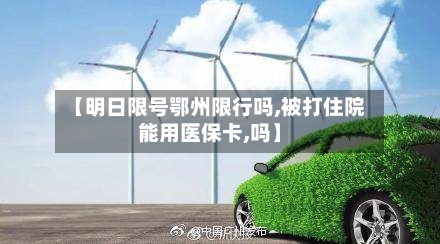 【明日限号鄂州限行吗,被打住院能用医保卡,吗】-第2张图片