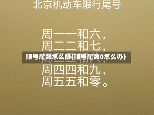 限号尾数怎么限(限号尾数0怎么办)-第2张图片