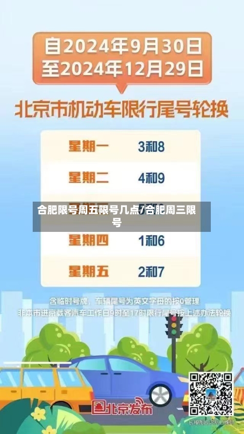 合肥限号周五限号几点/合肥周三限号-第3张图片