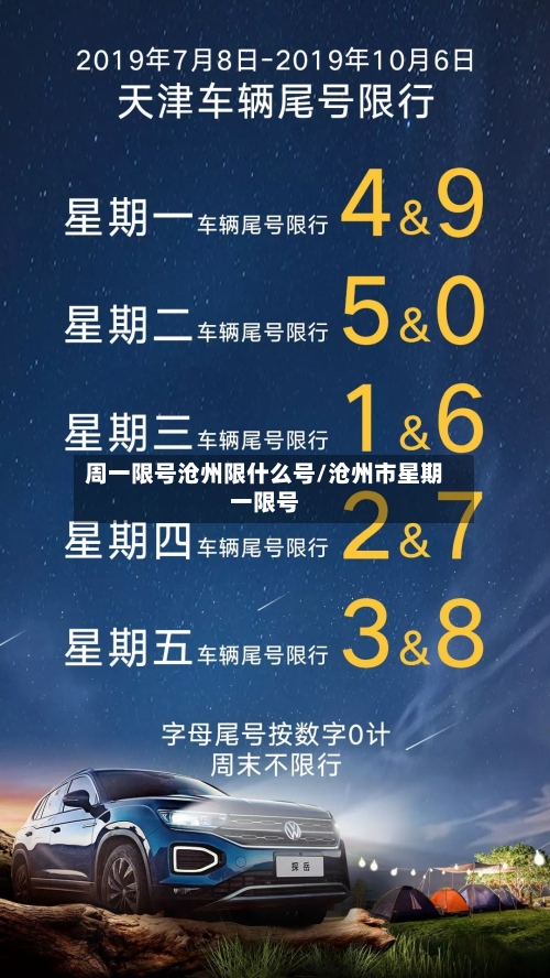 周一限号沧州限什么号/沧州市星期一限号-第2张图片