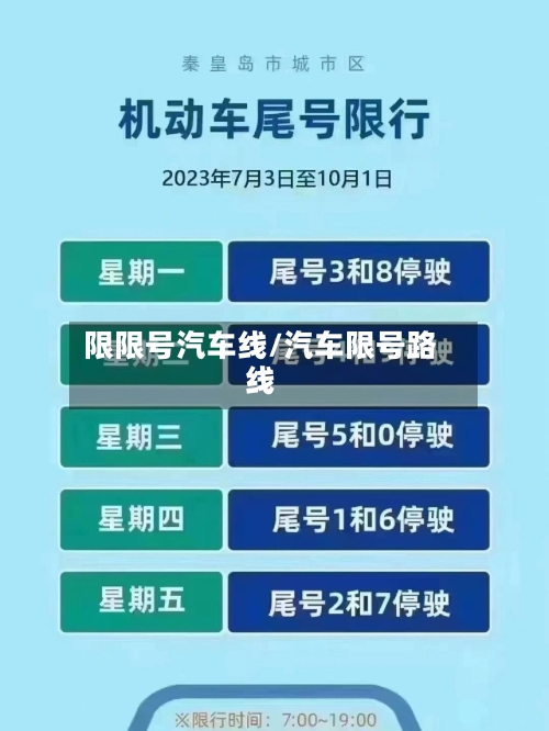 限限号汽车线/汽车限号路线