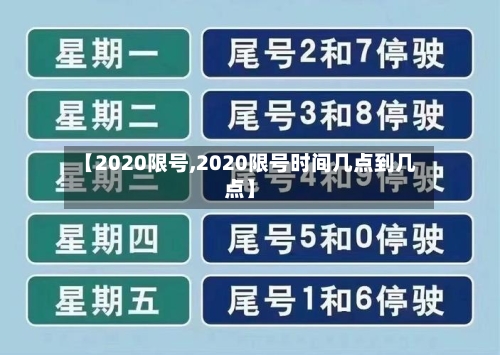 【2020限号,2020限号时间几点到几点】