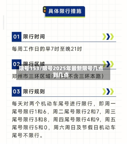 限号153/限号2025年最新限号几点到几点
