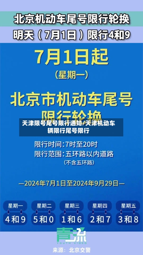 天津限号尾号限行通知/天津机动车辆限行尾号限行