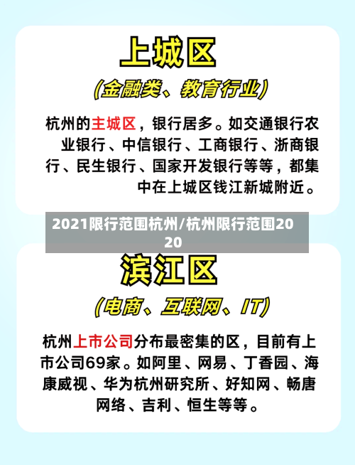 2021限行范围杭州/杭州限行范围2020-第2张图片