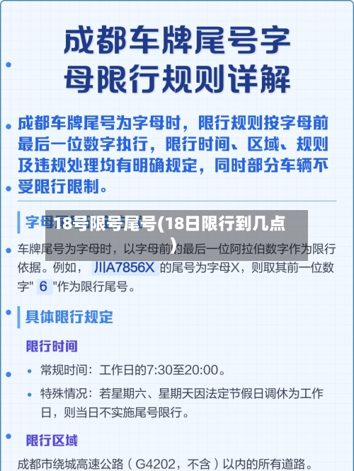 18号限号尾号(18日限行到几点)-第2张图片