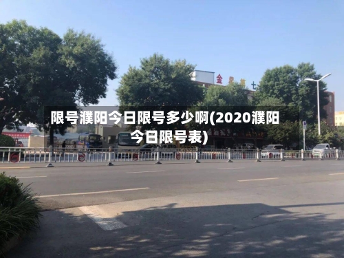 限号濮阳今日限号多少啊(2020濮阳今日限号表)-第2张图片