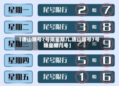 【唐山限号7号限星期几,唐山限号7号限星期几号】-第3张图片