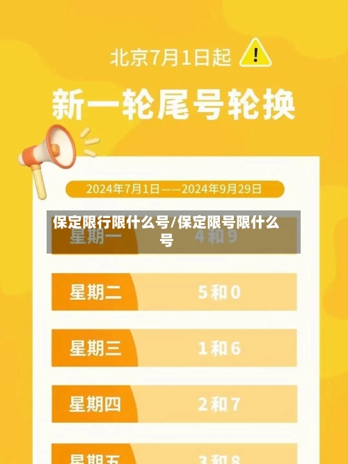 保定限行限什么号/保定限号限什么号-第2张图片