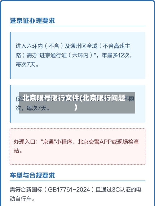 北京限号限行文件(北京限行问题)-第3张图片