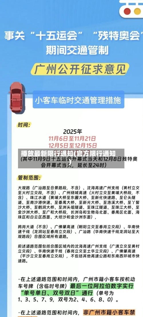 播放最新限行通知(官方限行通知)-第3张图片
