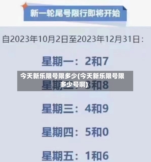 今天新乐限号限多少(今天新乐限号限多少号啊)