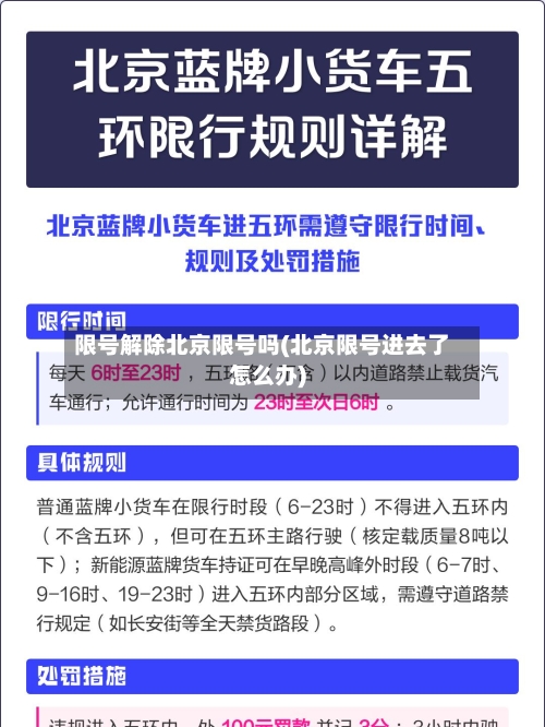 限号解除北京限号吗(北京限号进去了怎么办)-第2张图片