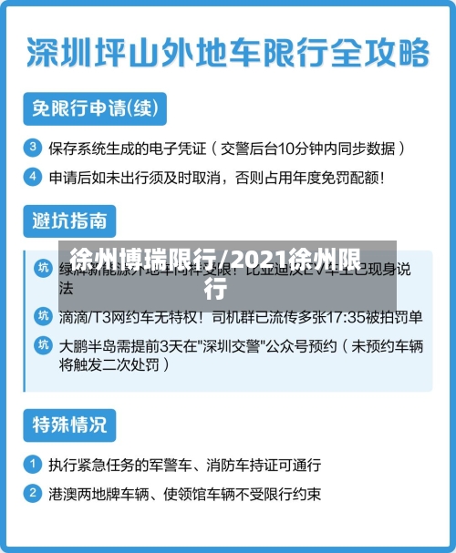 徐州博瑞限行/2021徐州限行-第2张图片