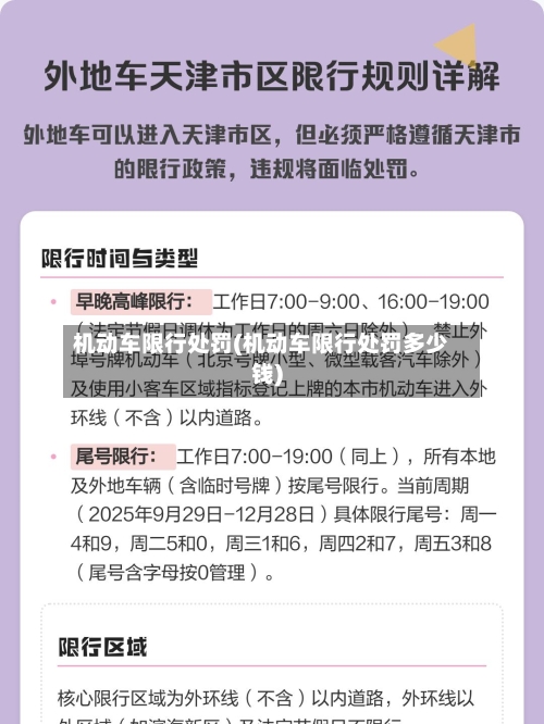 机动车限行处罚(机动车限行处罚多少钱)-第3张图片