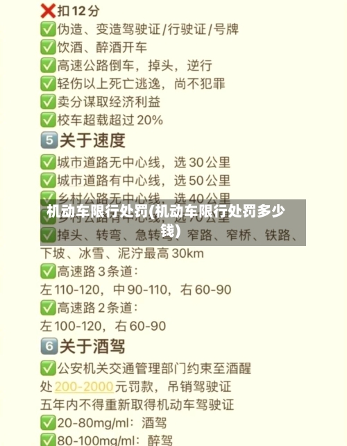 机动车限行处罚(机动车限行处罚多少钱)-第2张图片