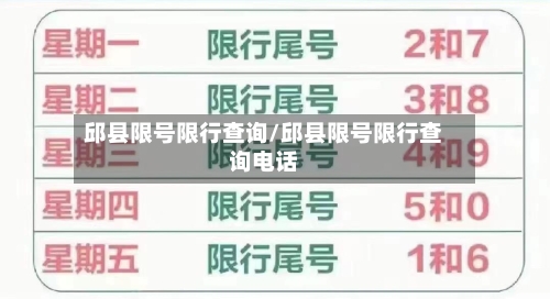 邱县限号限行查询/邱县限号限行查询电话