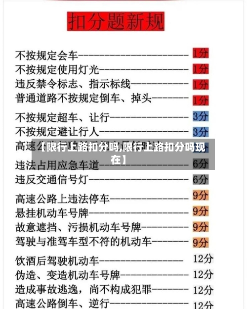 【限行上路扣分吗,限行上路扣分吗现在】