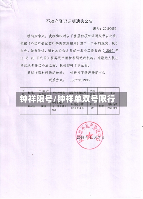 钟祥限号/钟祥单双号限行-第3张图片