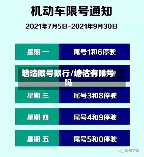 塘沽限号限行/塘沽有限号吗