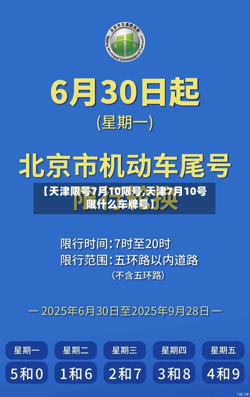 【天津限号7月10限号,天津7月10号限什么车牌号】-第3张图片