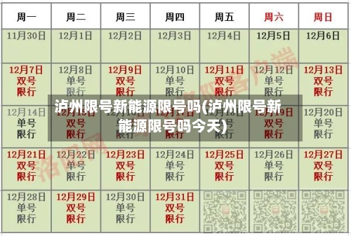 泸州限号新能源限号吗(泸州限号新能源限号吗今天)