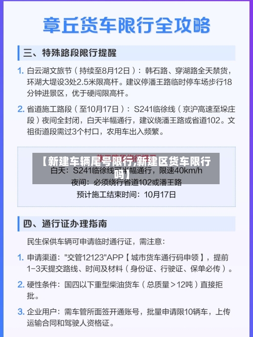 【新建车辆尾号限行,新建区货车限行吗】