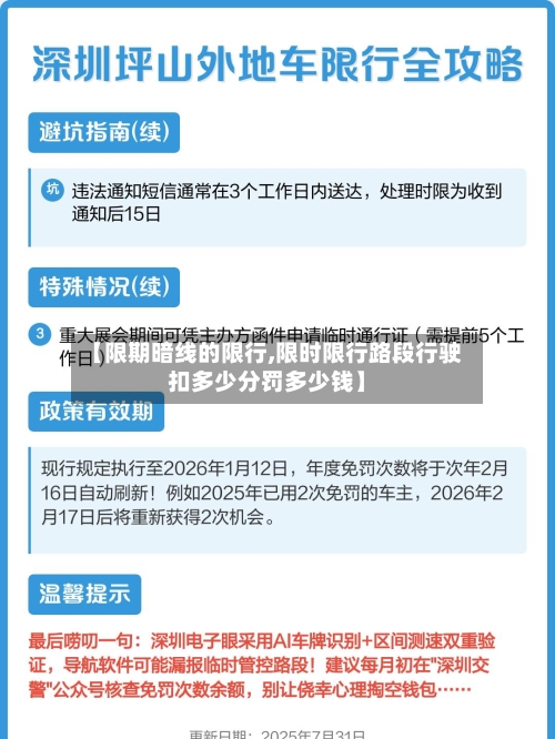 【限期暗线的限行,限时限行路段行驶扣多少分罚多少钱】-第3张图片