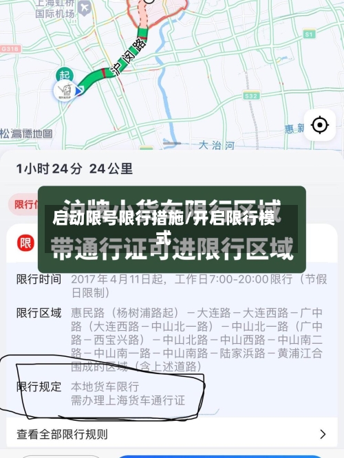 启动限号限行措施/开启限行模式